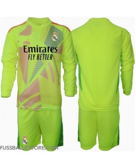 Günstige Real Madrid Torwart 3rd trikot Kinder 2024-25 Langarm (+ Kurze Hosen)